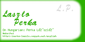 laszlo perka business card
